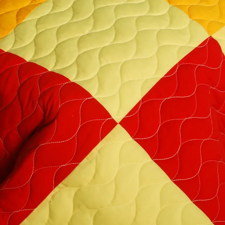 Football Glory - 3PC Vermicelli-Quilted Patchwork Quilt Set (Full/Queen Size) Photo 4