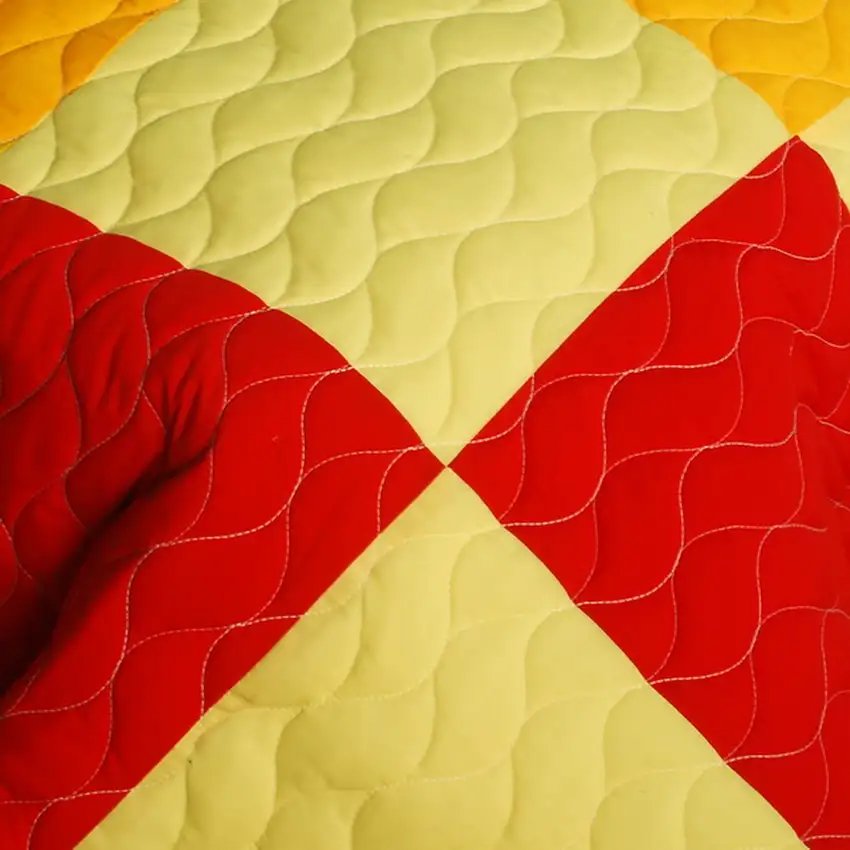 Football Glory -  3PC Vermicelli-Quilted Patchwork Quilt Set (Full/Queen Size) Photo 4