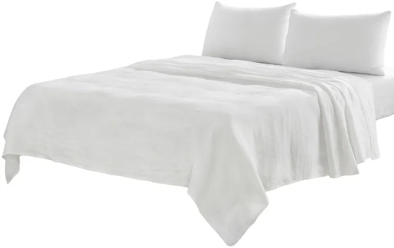 Four Piece Linen Sheet Set Photo 3