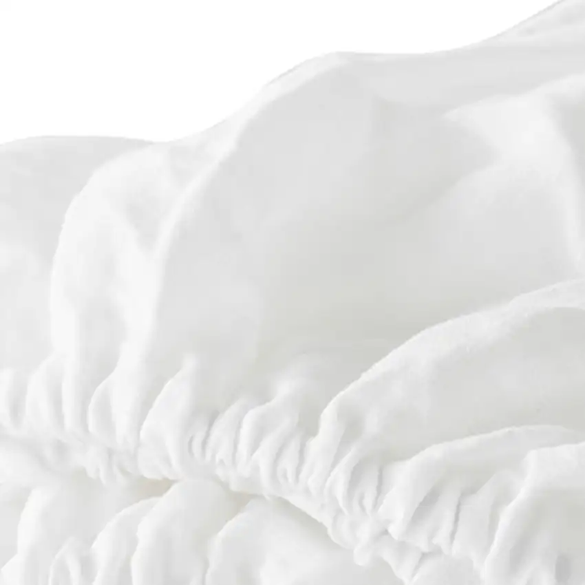 Four Piece Ivory Linen Sheet Set Photo 6