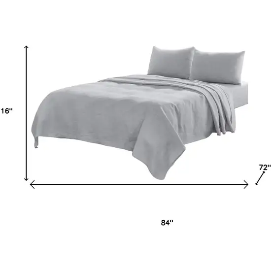 Four Piece Cloud Linen Sheet Set Photo 7