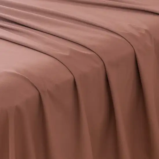 Four Piece Pink Cotton King Sheet Set Photo 3