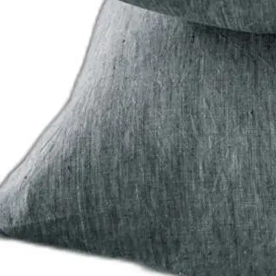 Four Piece Slate Gray Linen Sheet Set Photo 5