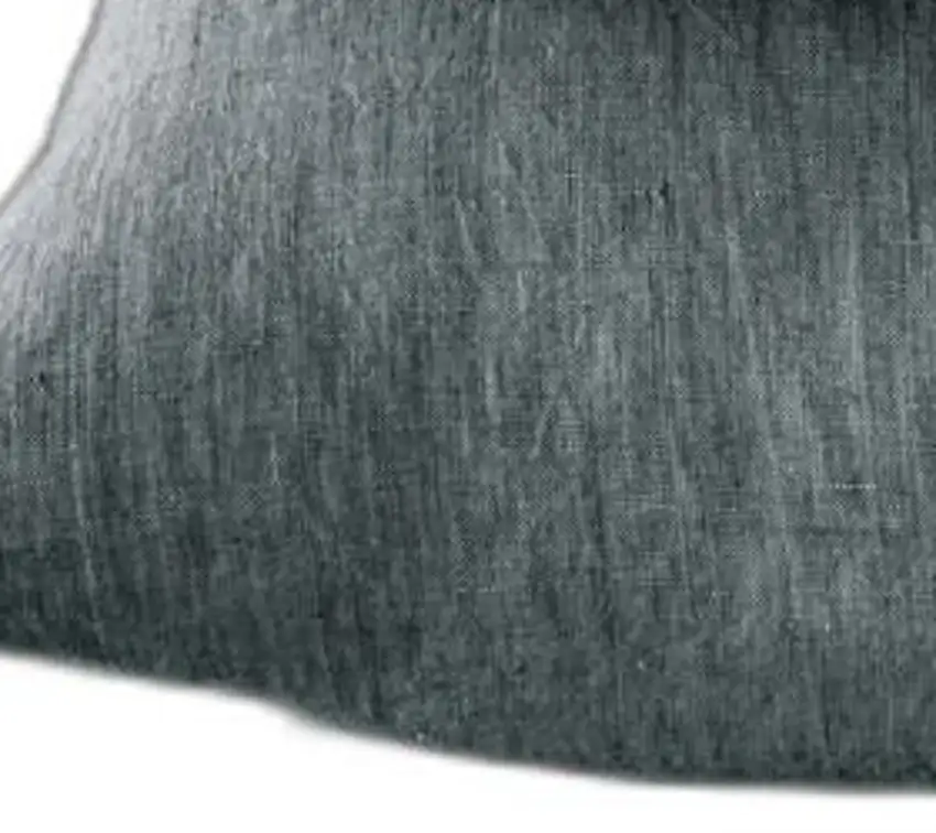 Four Piece Slate Gray Linen Sheet Set Photo 5