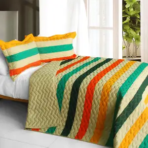 Photo of Fragmented Memories - 3PC Patchwork Quilt Set (Full/Queen Size)