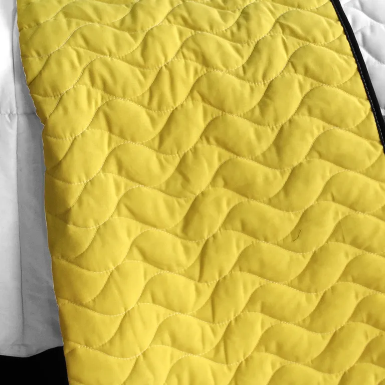 Fresh Field - 3PC Vermicelli - Quilted Patchwork Quilt Set (Full/Queen Size) Photo 3