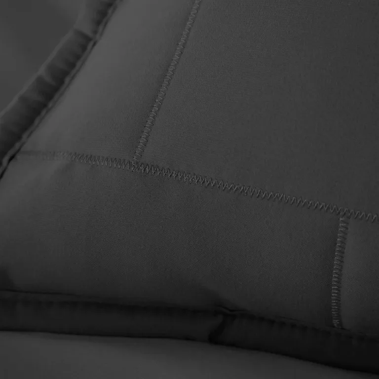 Full/Queen Modern Brick Stitch Microfiber Reversible 3 Piece Quilt Set Photo 3