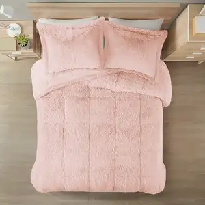 Photo of Soft Sherpa Faux Fur 3-Piece Comforter Set