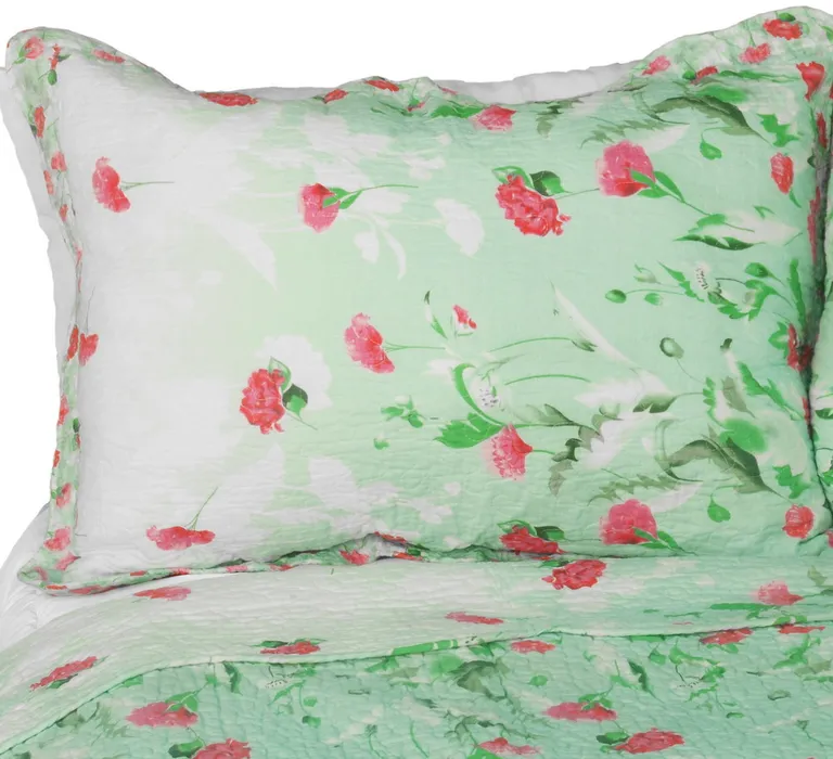 Gakuen Alice - 3PC Cotton Contained Vermicelli-Quilted Patchwork Quilt Set (Full/Queen Size) Photo 1