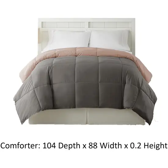 Genoa King Size Box Quilted Reversible Comforter The Urban Port Photo 4