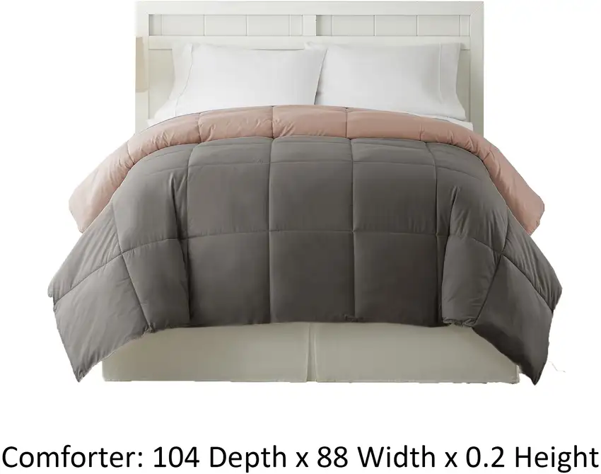 Genoa King Size Box Quilted Reversible Comforter The Urban Port Photo 4