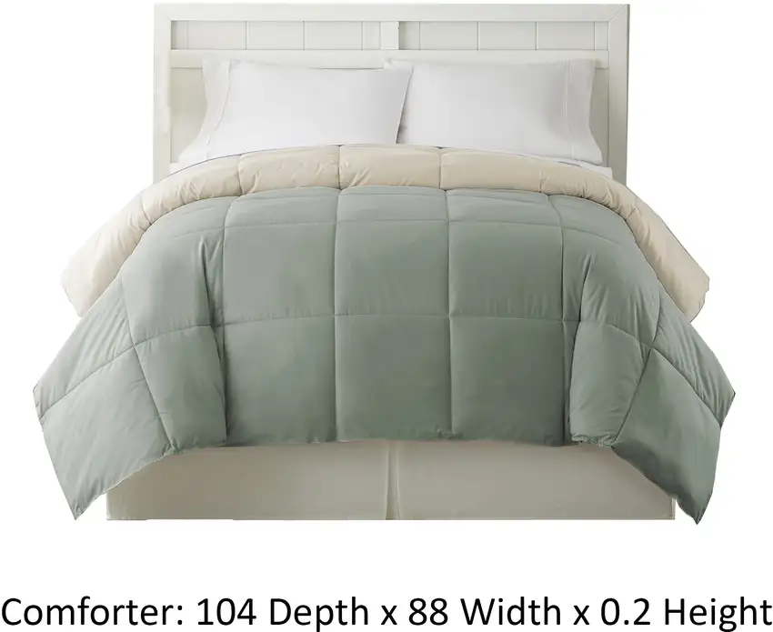 Genoa King Size Box Quilted Reversible Comforter The Urban Port Photo 4