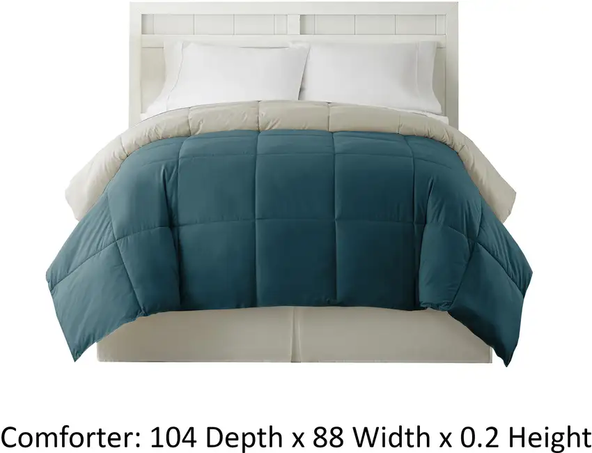 Genoa King Size Box Quilted Reversible Comforter The Urban Port Photo 4