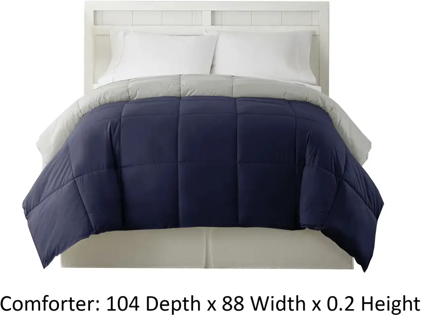 Genoa King Size Box Quilted Reversible Comforter The Urban Port Photo 4
