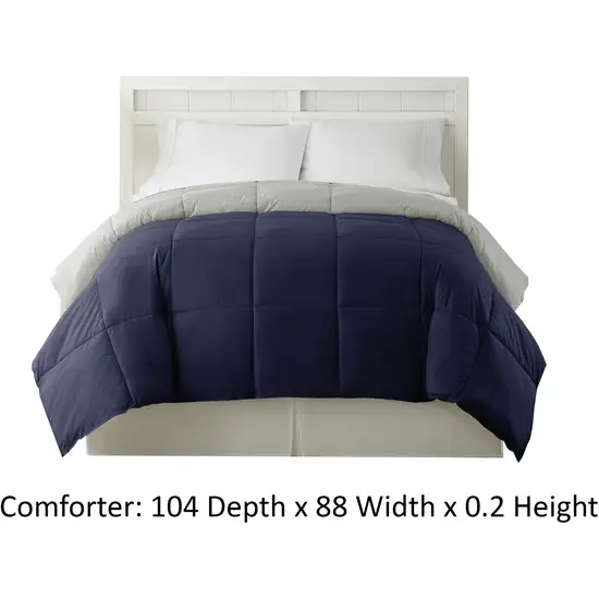 Genoa King Size Box Quilted Reversible Comforter The Urban Port Photo 4