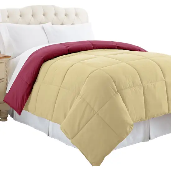 Genoa King Size Box Quilted Reversible Comforter The Urban Port Photo 3