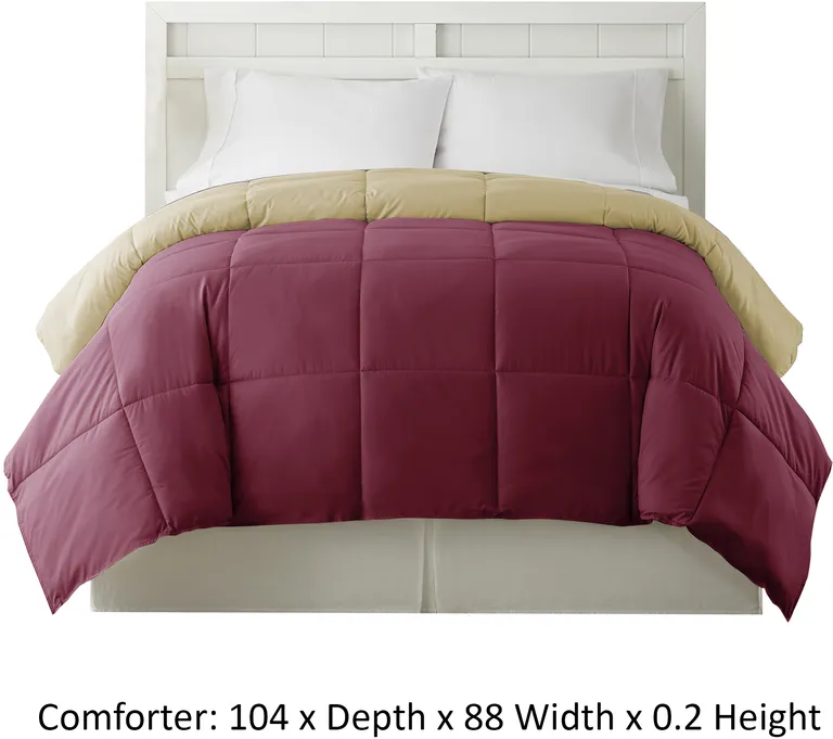 Genoa King Size Box Quilted Reversible Comforter The Urban Port Photo 4