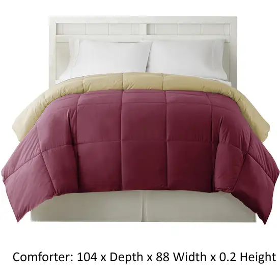 Genoa King Size Box Quilted Reversible Comforter The Urban Port Photo 4