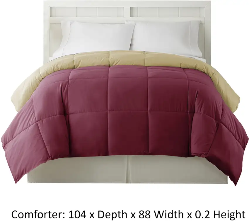 Genoa King Size Box Quilted Reversible Comforter The Urban Port Photo 4
