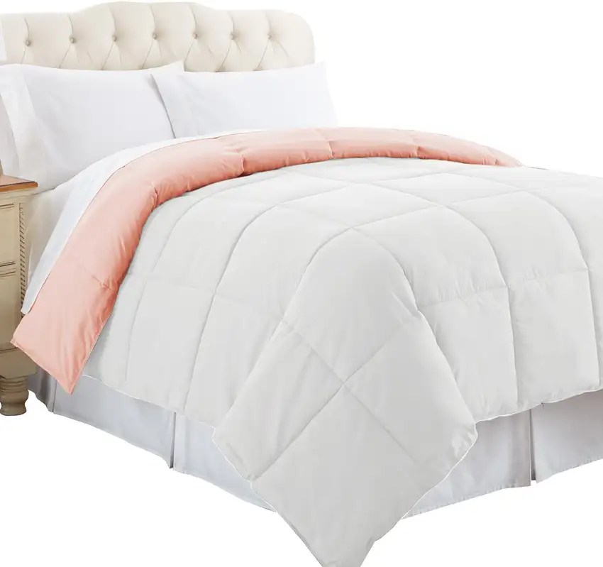 Genoa Queen Size Box Quilted Reversible Comforter The Urban Port Photo 3