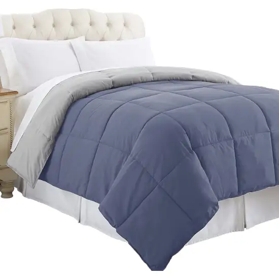 Genoa Queen Size Box Quilted Reversible Comforter The Urban Port Photo 1