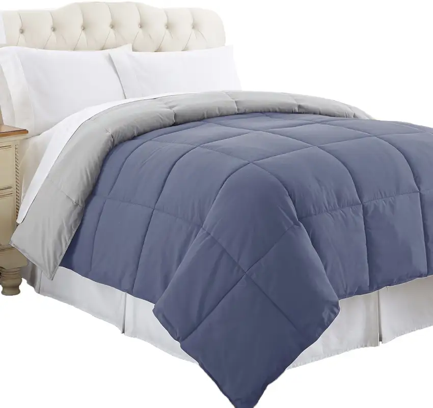 Genoa Queen Size Box Quilted Reversible Comforter The Urban Port Photo 1