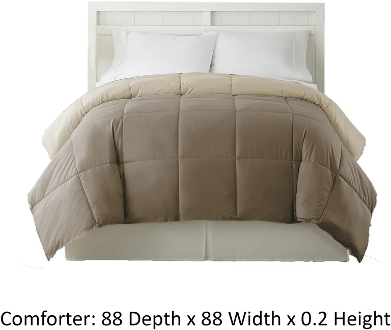 Genoa Queen Size Box Quilted Reversible Comforter The Urban Port Photo 4