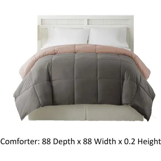 Genoa Queen Size Box Quilted Reversible Comforter The Urban Port Photo 4