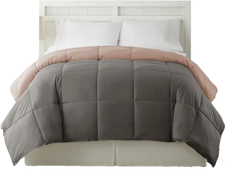 Genoa Queen Size Box Quilted Reversible Comforter The Urban Port Photo 2