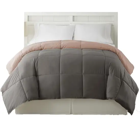 Genoa Queen Size Box Quilted Reversible Comforter The Urban Port Photo 2