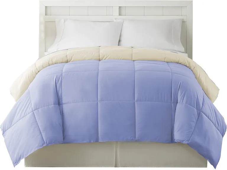 Genoa Twin Size Box Quilted Reversible Comforter The Urban Port Photo 2
