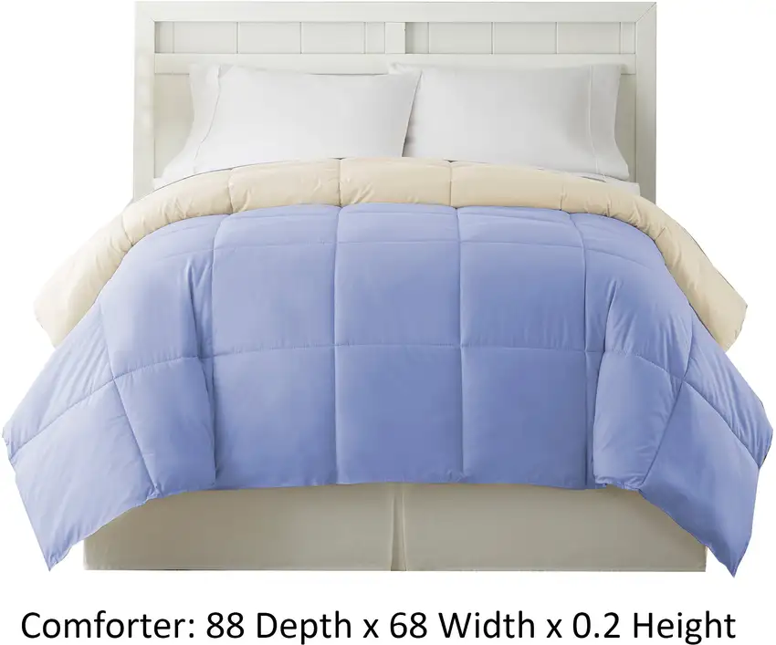 Genoa Twin Size Box Quilted Reversible Comforter The Urban Port Photo 4
