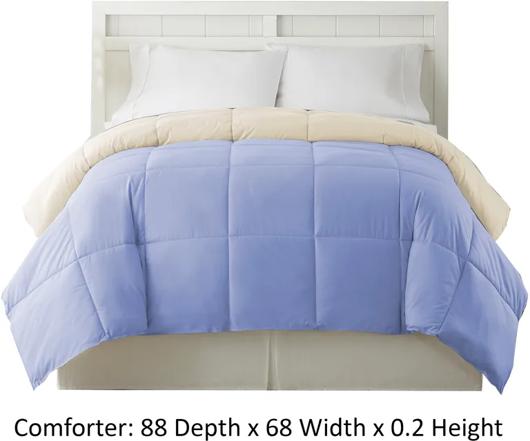 Genoa Twin Size Box Quilted Reversible Comforter The Urban Port Photo 4