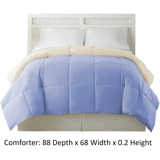 Genoa Twin Size Box Quilted Reversible Comforter The Urban Port Photo 4
