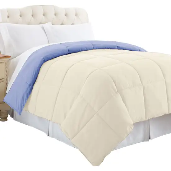 Genoa Twin Size Box Quilted Reversible Comforter The Urban Port Photo 3