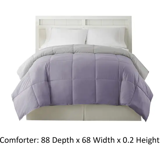 Genoa Twin Size Box Quilted Reversible Comforter The Urban Port Photo 4