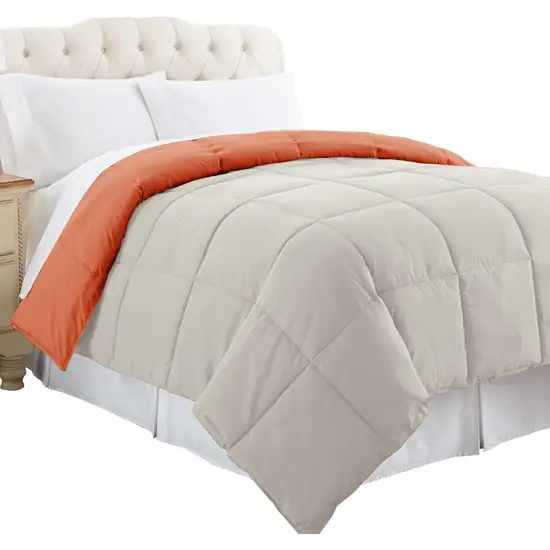 Genoa Twin Size Box Quilted Reversible Comforter The Urban Port Photo 3