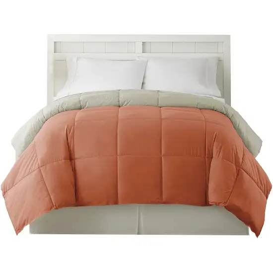 Genoa Twin Size Box Quilted Reversible Comforter The Urban Port Photo 2