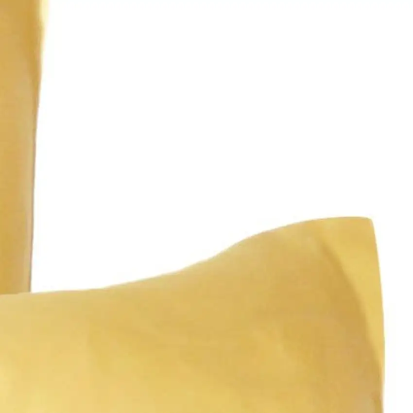 Gold Dreamy Set Of 2 Silky Satin King Pillowcases Photo 6