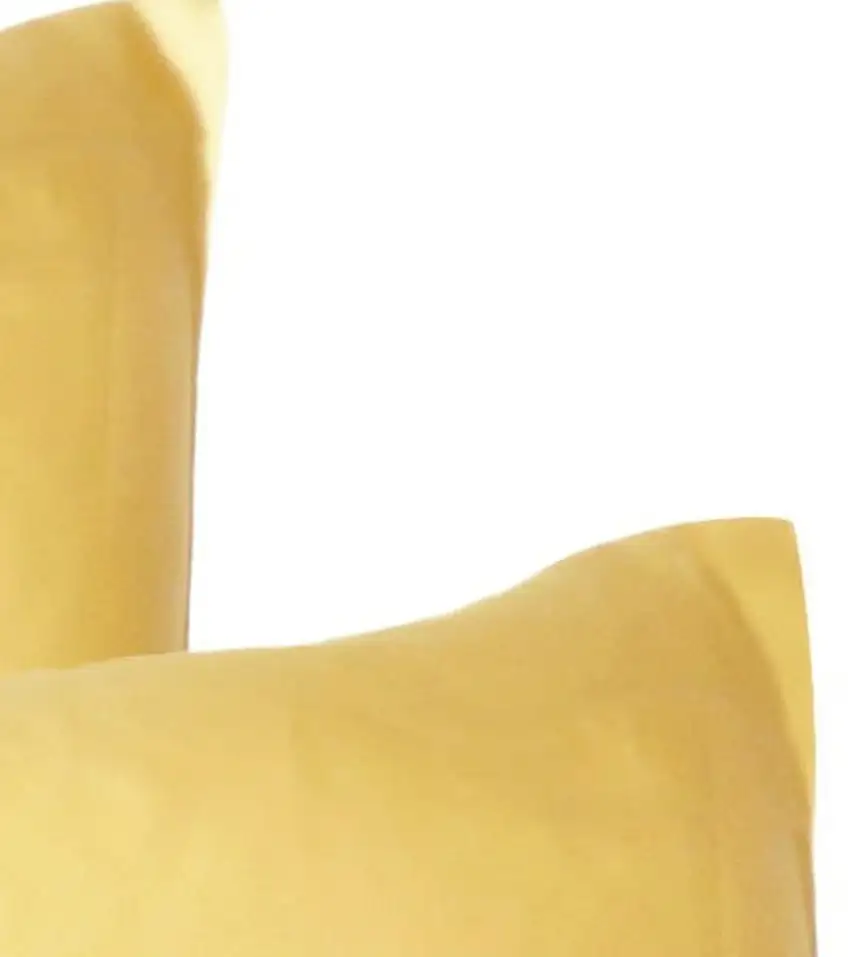 Gold Dreamy Set Of 2 Silky Satin Standard Pillowcases Photo 7