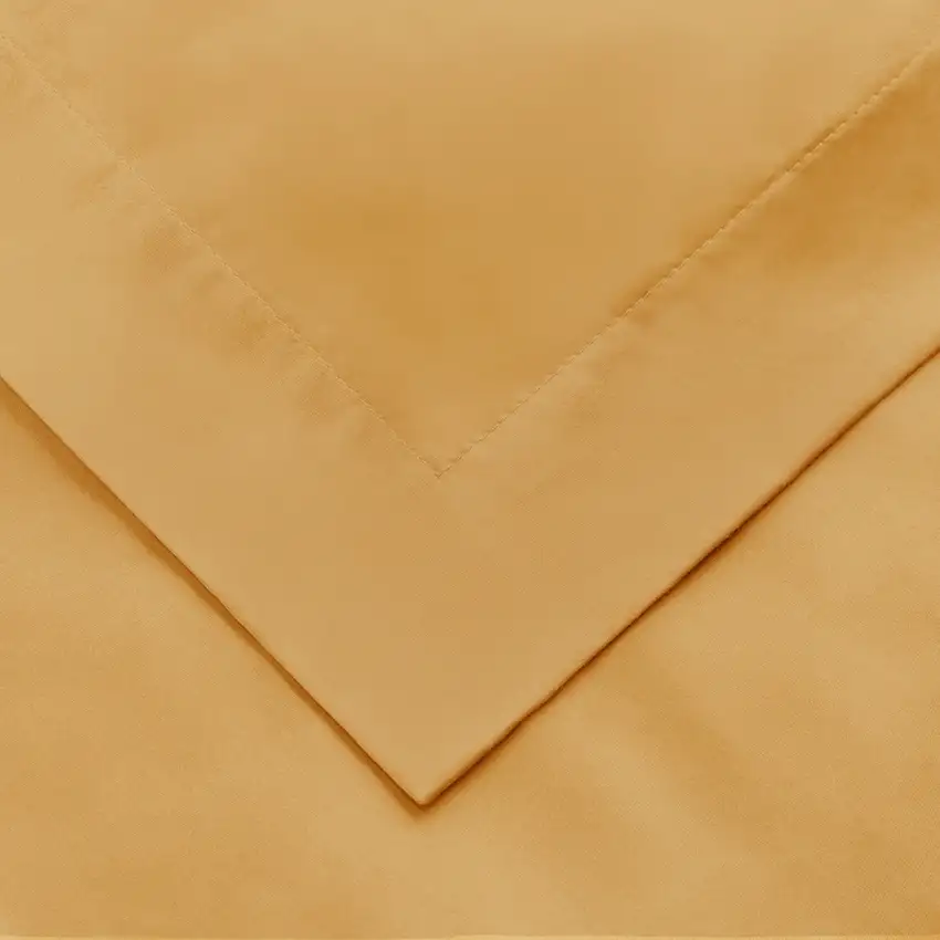Gold Queen Cotton Blend 1500 Thread Count Washable Duvet Cover Set Photo 3