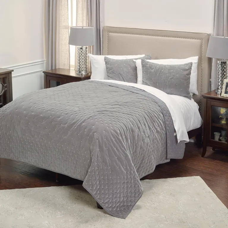 King 100% Cotton 300 Thread Count Dry Clean Only Down Alternative Comforter Photo 4