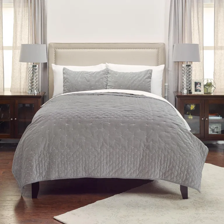 King 100% Cotton 300 Thread Count Dry Clean Only Down Alternative Comforter Photo 1
