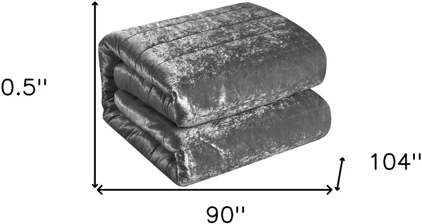 Gray King Polyester 220 Thread Count Washable Down Comforter Set Photo 6