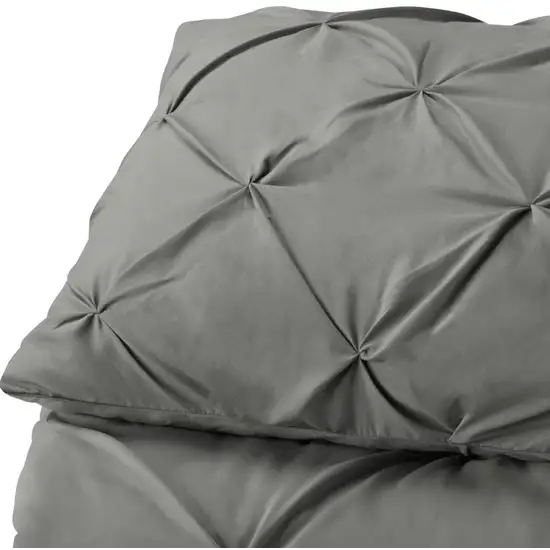 Gray  Microfiber Washable Microfiber Down Alternative Comforter Photo 3