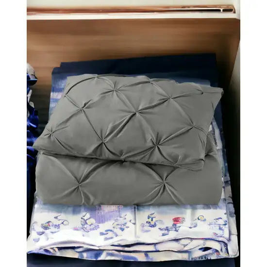 Gray  Microfiber Washable Microfiber Down Alternative Comforter Photo 1
