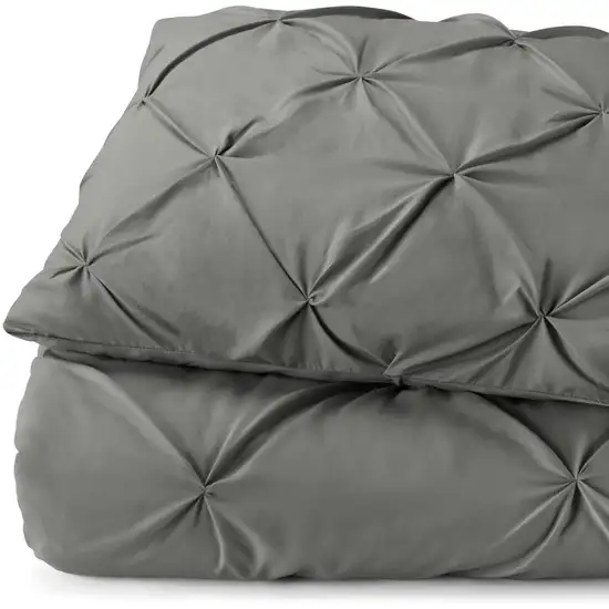 Gray  Microfiber Washable Microfiber Down Alternative Comforter Photo 4