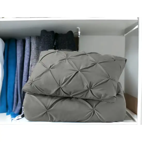 Gray  Microfiber Washable Microfiber Down Alternative Comforter Photo 2