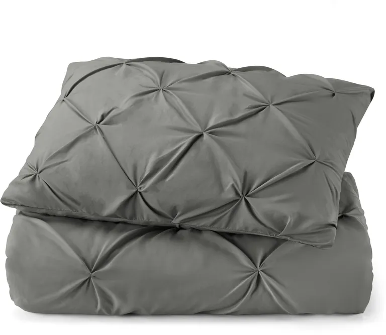 Gray  Microfiber Washable Microfiber Down Alternative Comforter Photo 2