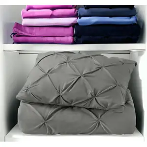 Photo of Gray  Microfiber Washable Microfiber Down Alternative Comforter